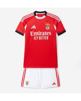 Benfica Maglia Gara Casa Repliche 2025-26 Bambino Maniche Corte Benfica Maglia Gara Casa Repliche 2025-26 Bambino Maniche Corte